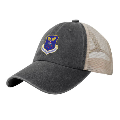 Air Force Global Strike Command Printed unisex baseball cap adjustable grid baseball cap veteran gift