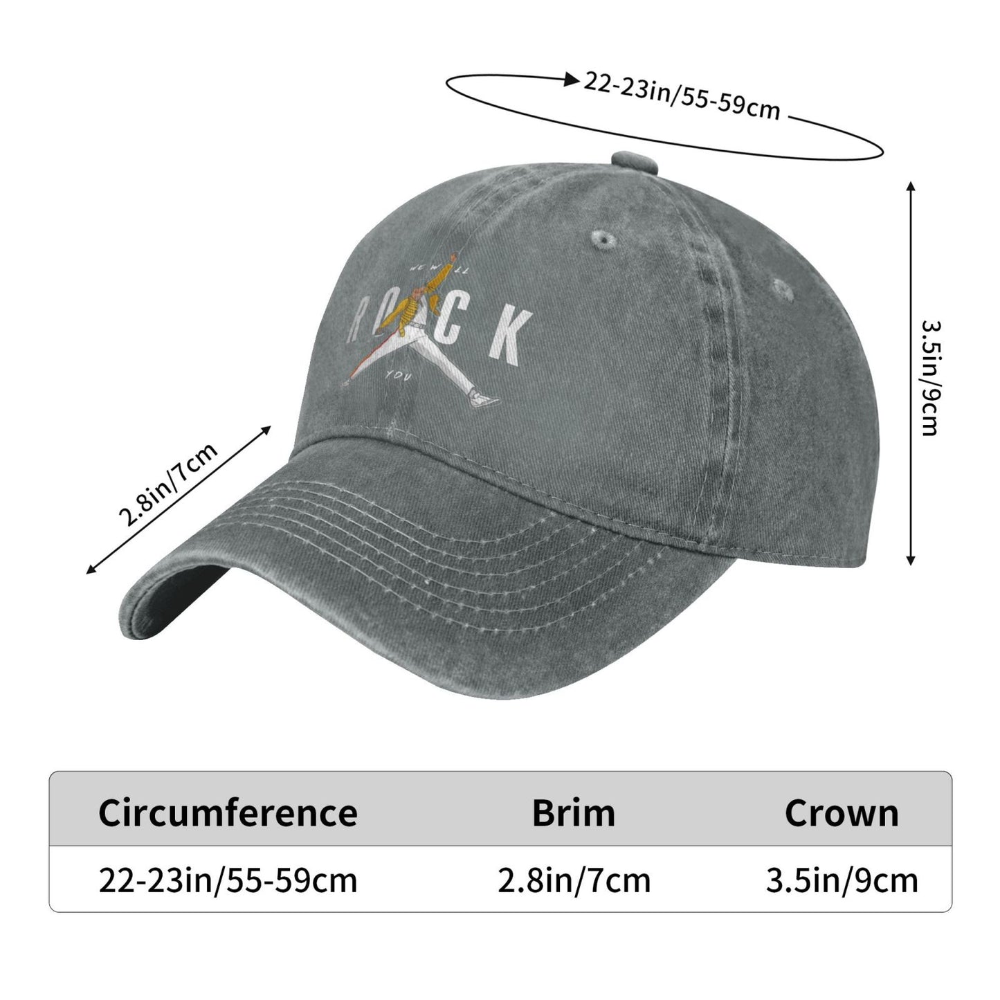 Freddie Mercury Printed unisex baseball cap outdoor hats adjustable cap trucker gift hat