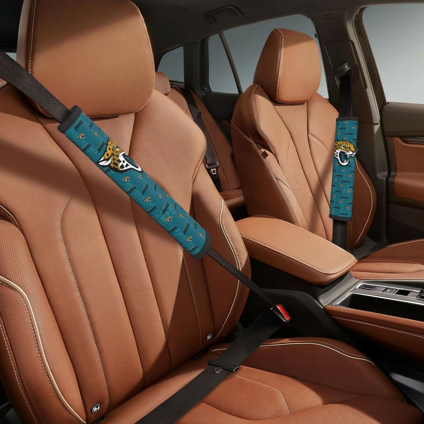 Jacksonville Jaguars personalized seat belt protective cover Car seat belt protective cover