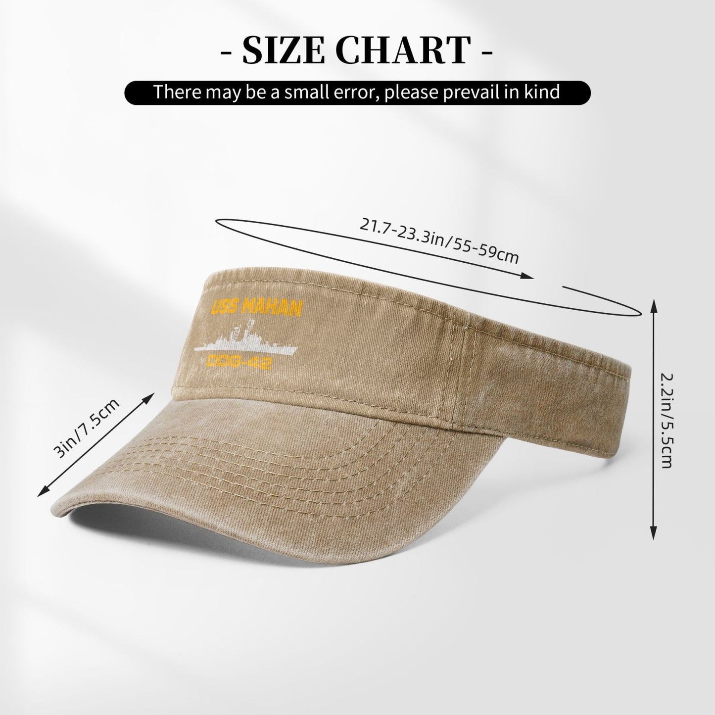 USS Mahan DDG-42 Printed adjustable Empty Top Baseball Sun Cap unisex outdoor sports hat veterans gift