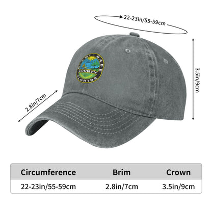 Miami Dade County Florida Printed unisex baseball cap adjustable cap outdoor sun hats trucker hat