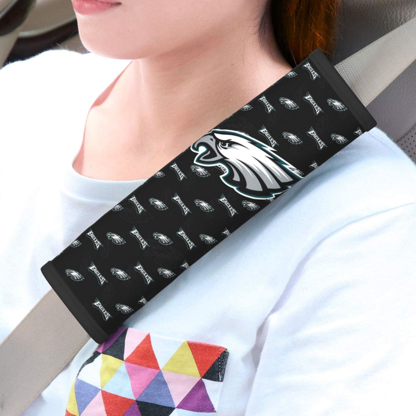 Philadelphia Eagles personalized seat belt protective cover Car seat belt protective cover