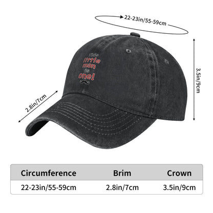This Little Man Is One! Printed unisex baseball cap outdoor hats adjustable cap trucker gift hat