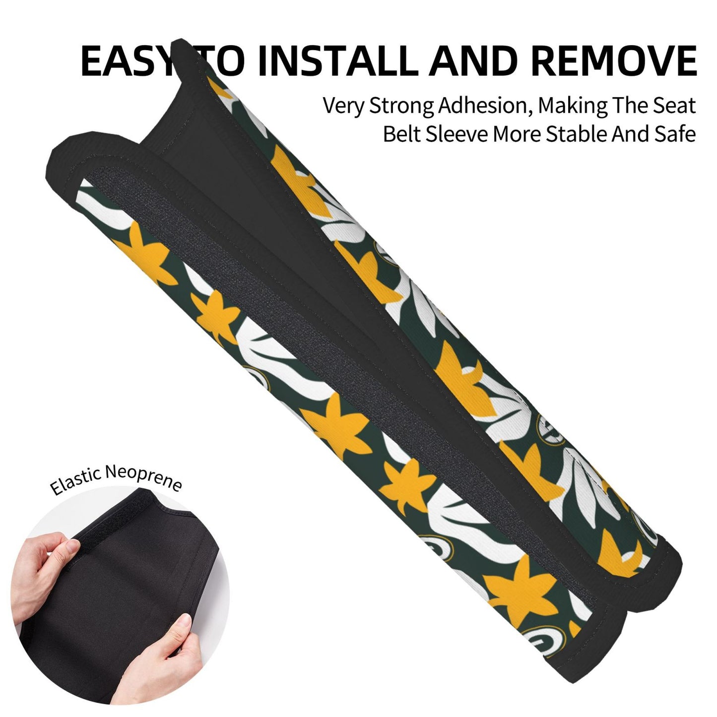 Green Bay Packers Car seat belt shoulder strap adult seat belt protective cover