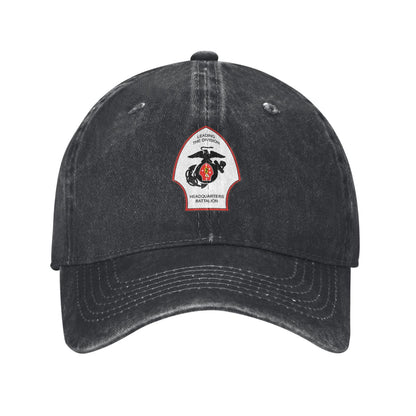 HQBN 2nd Mar Div Printed unisex baseball cap adjustable cap veteran gift