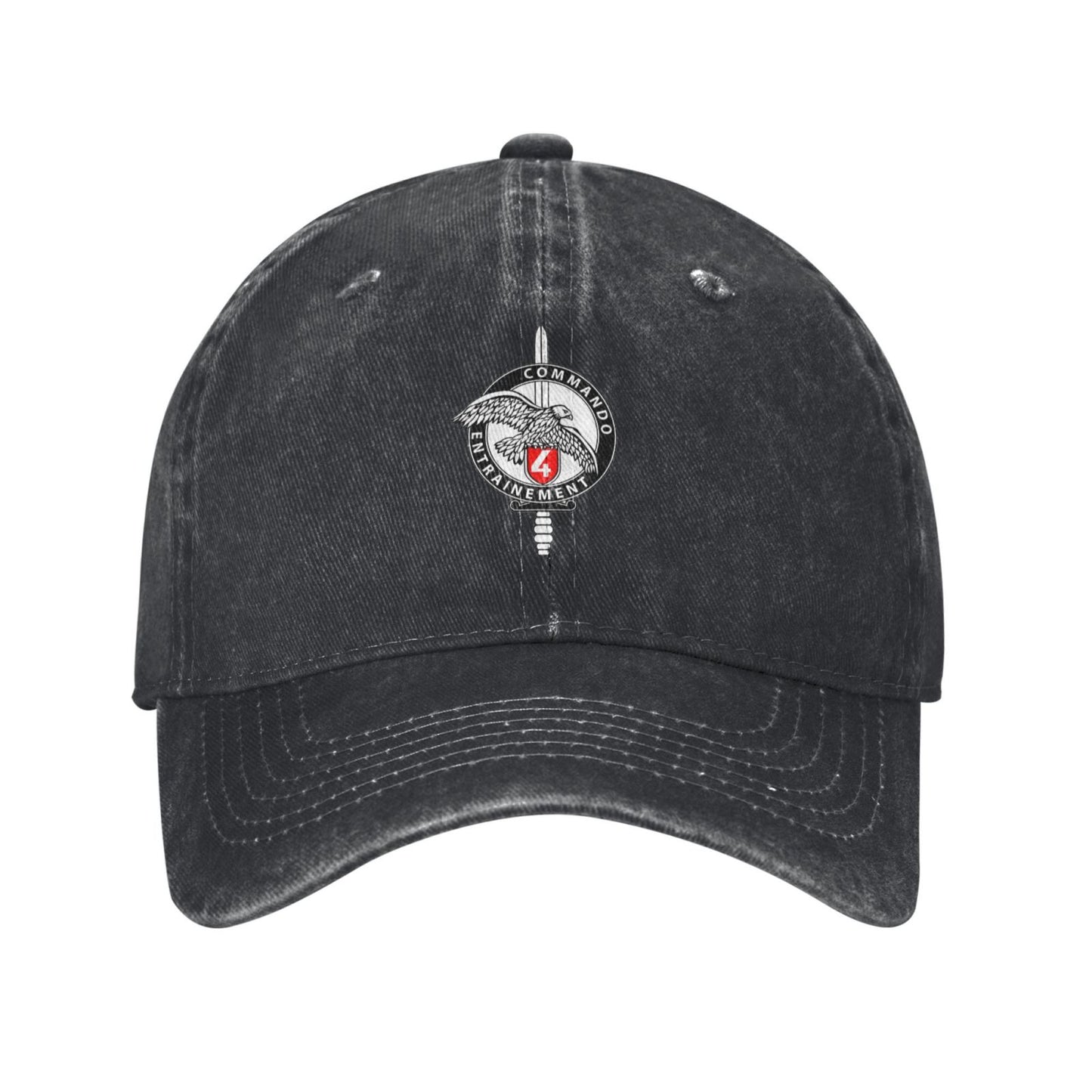 French Commando Training Badge 4 Printed unisex baseball cap adjustable cap outdoor sun hats trucker hat