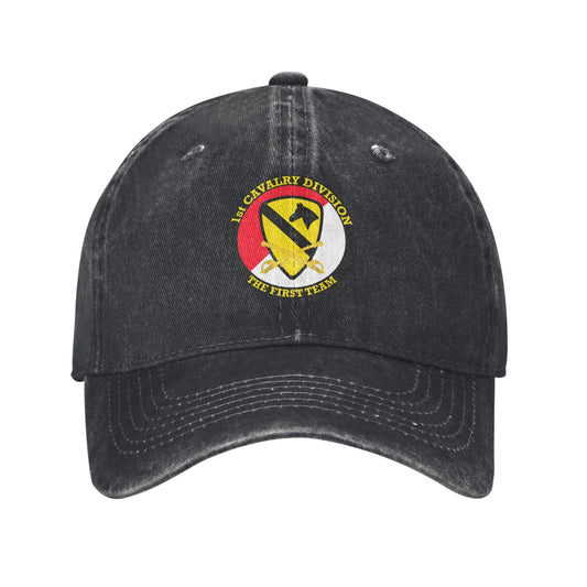 1st Cavalry Division Printed unisex baseball cap adjustable cap outdoor sun hats trucker hat
