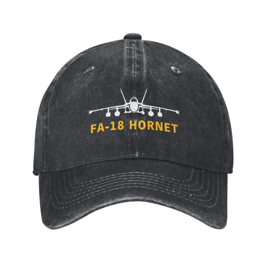 FA-18 HORNET Printed unisex baseball cap adjustable cap outdoor trucker hat veterans Gifts