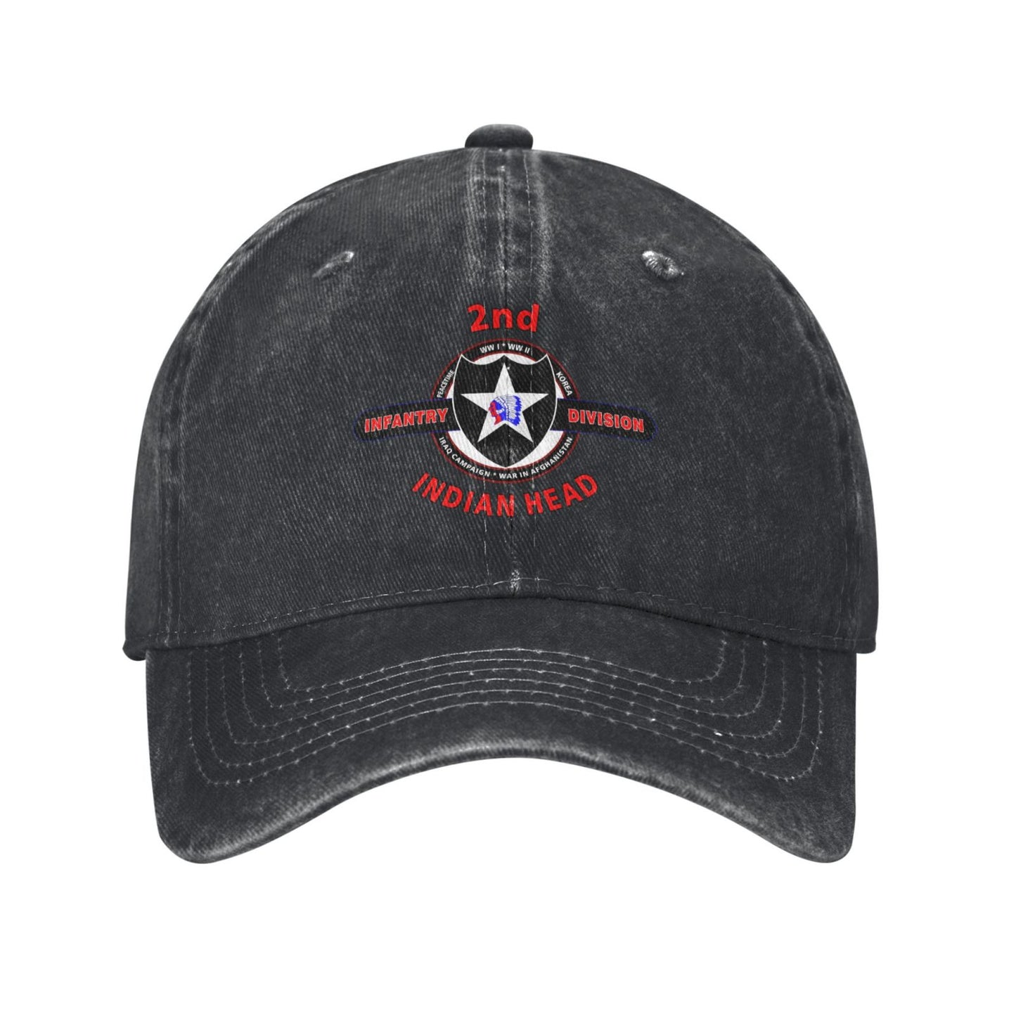 2nd Infantry Division(3) Printed unisex baseball cap adjustable cap outdoor sun hats trucker hat