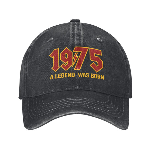 1975 A Legend Was Born Printed unisex baseball cap adjustable cap outdoor sun hats trucker hat