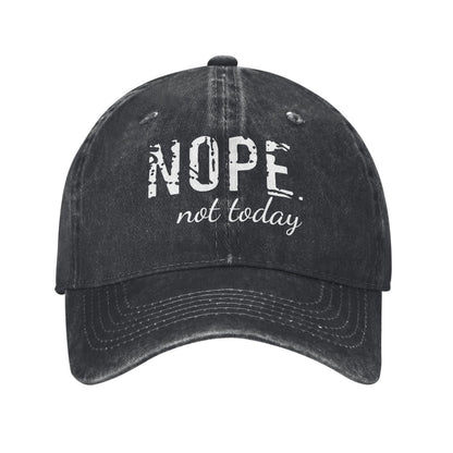 NOPE Not Today Printed unisex baseball cap outdoor hats adjustable cap trucker gift hat