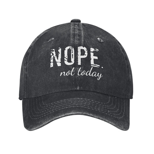 NOPE Not Today Printed unisex baseball cap outdoor hats adjustable cap trucker gift hat