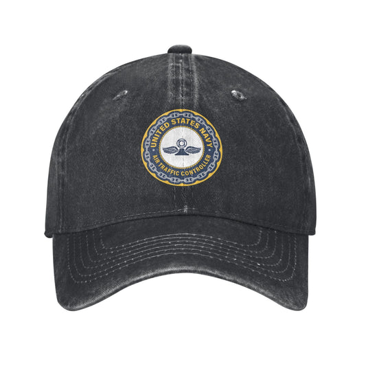Navy Air Traffic Controller (AC) Round Vinyl Printed unisex baseball cap adjustable cap outdoor sun hats trucker hat