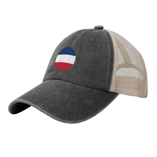 United States Army Forces Command SSI Printed unisex baseball cap adjustable grid baseball cap veteran gift