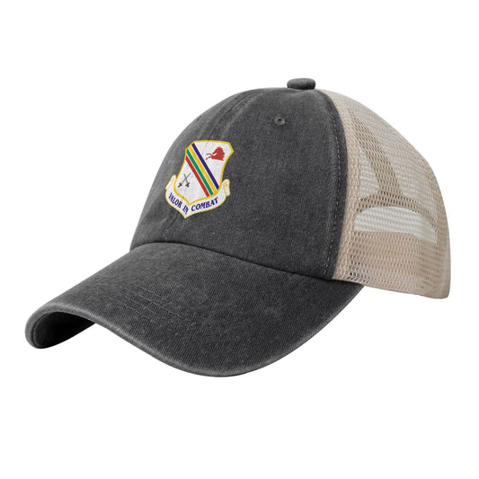 354th Fighter Wing Printed unisex baseball cap adjustable grid baseball cap veteran gift