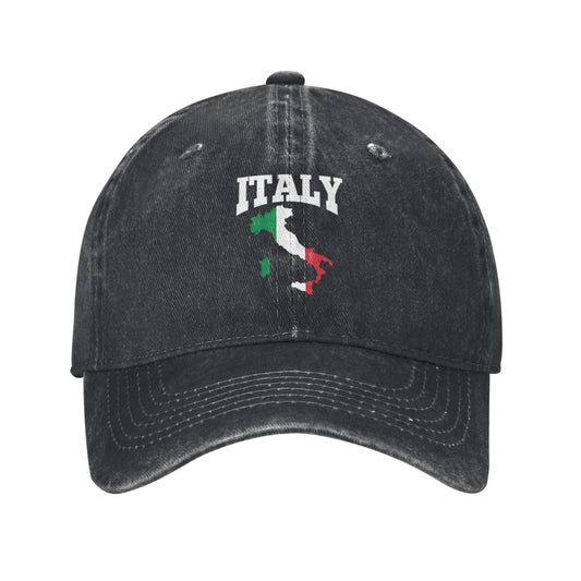 Italy Map Flag Printed unisex baseball cap adjustable cap outdoor sun hats trucker hat