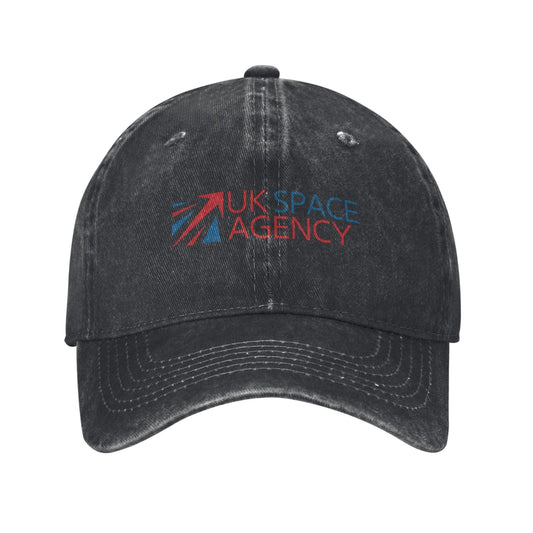 UK SPACE AGENCY Sticker Printed unisex baseball cap adjustable cap outdoor sun hats trucker hat