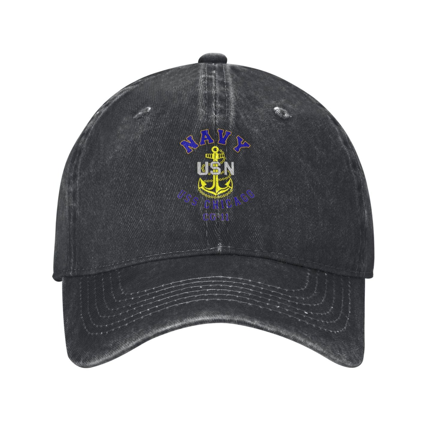 Navy Uss Chicago Cg-11 Printed unisex baseball cap outdoor hats adjustable cap trucker gift hat