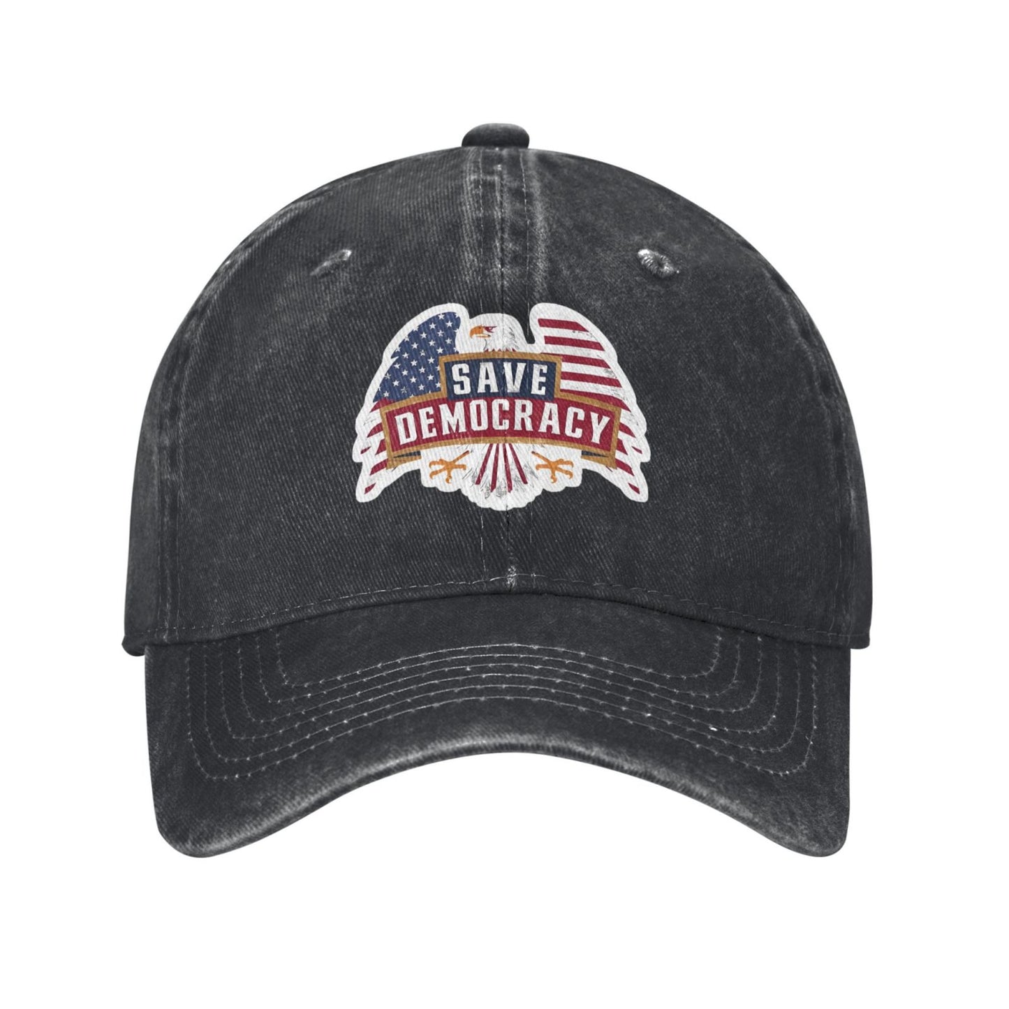 Save Democracy (2) Printed unisex baseball cap adjustable cap outdoor sun hats trucker hat