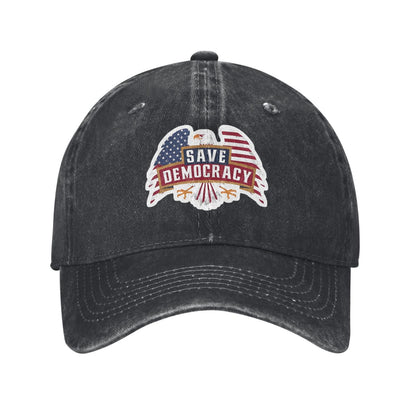 Save Democracy (2) Printed unisex baseball cap adjustable cap outdoor sun hats trucker hat