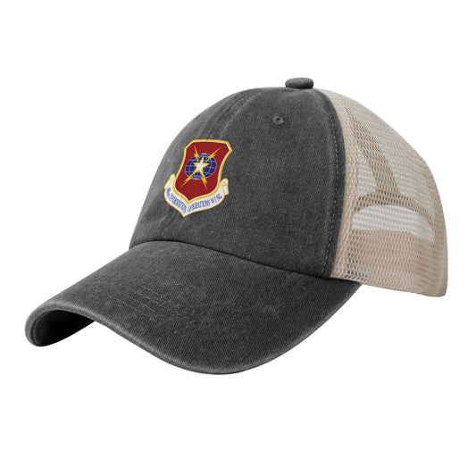 USAF-688th Information Operations Wing Printed unisex baseball cap adjustable grid baseball cap veteran gift