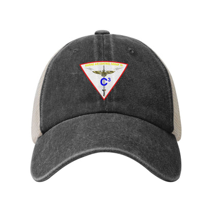MACG 38 Insignia Printed unisex baseball cap adjustable grid baseball cap veteran gift