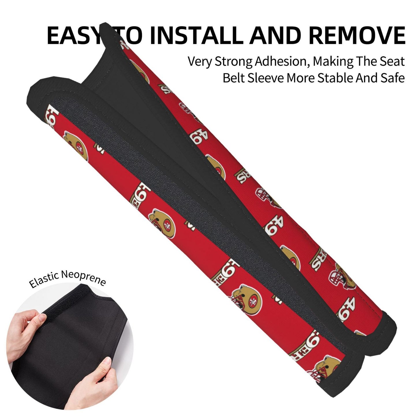 San Francisco 49ers Car seat belt shoulder strap adult seat belt protective cover