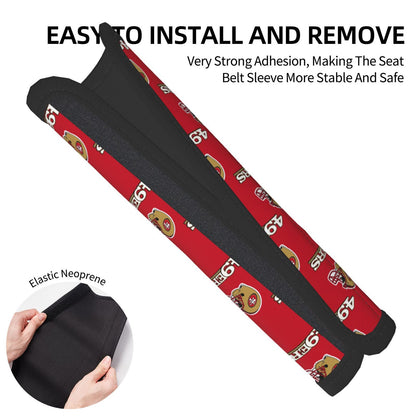 San Francisco 49ers Car seat belt shoulder strap adult seat belt protective cover