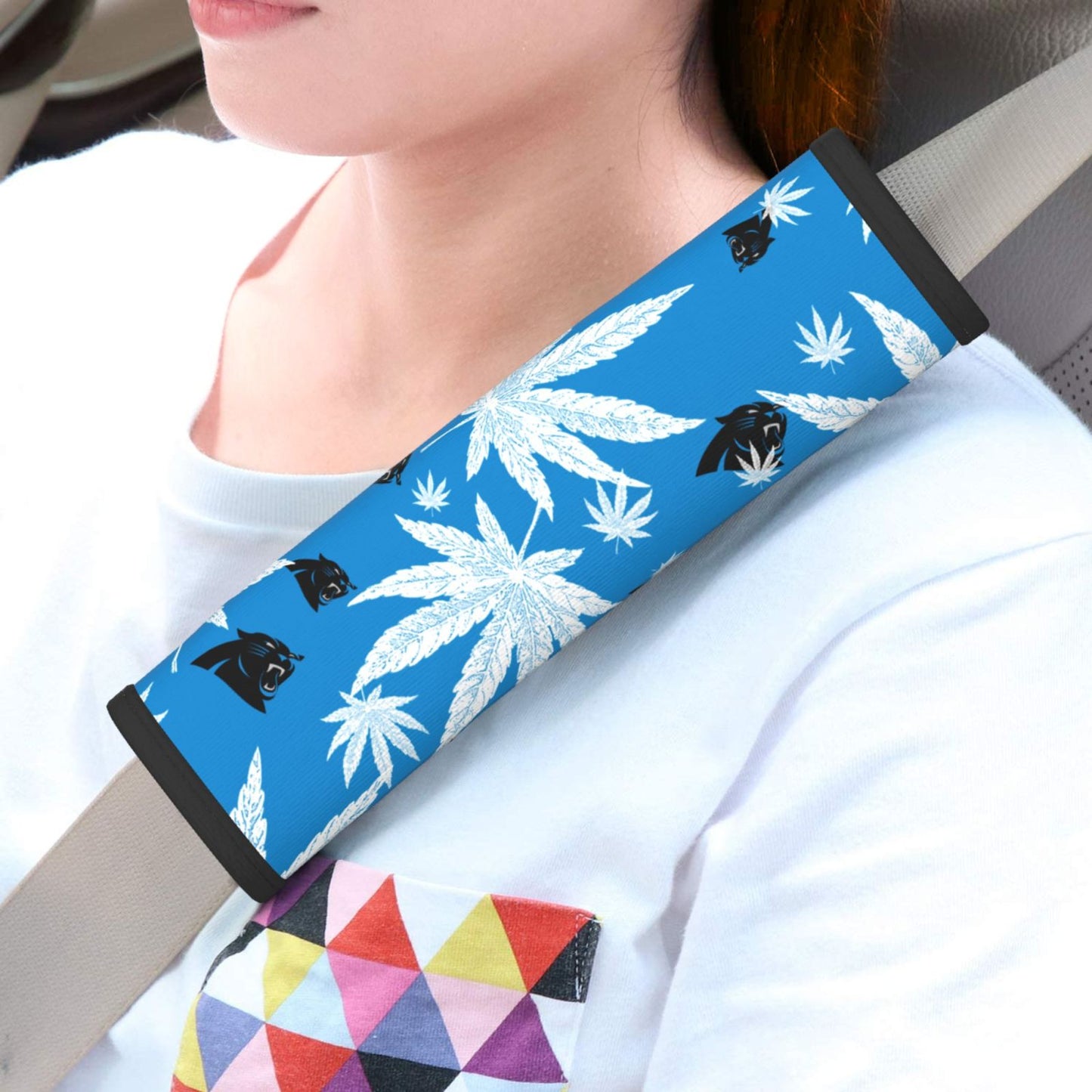 Carolina Panthers Car seat belt protection cover Adult seat belt protection cover