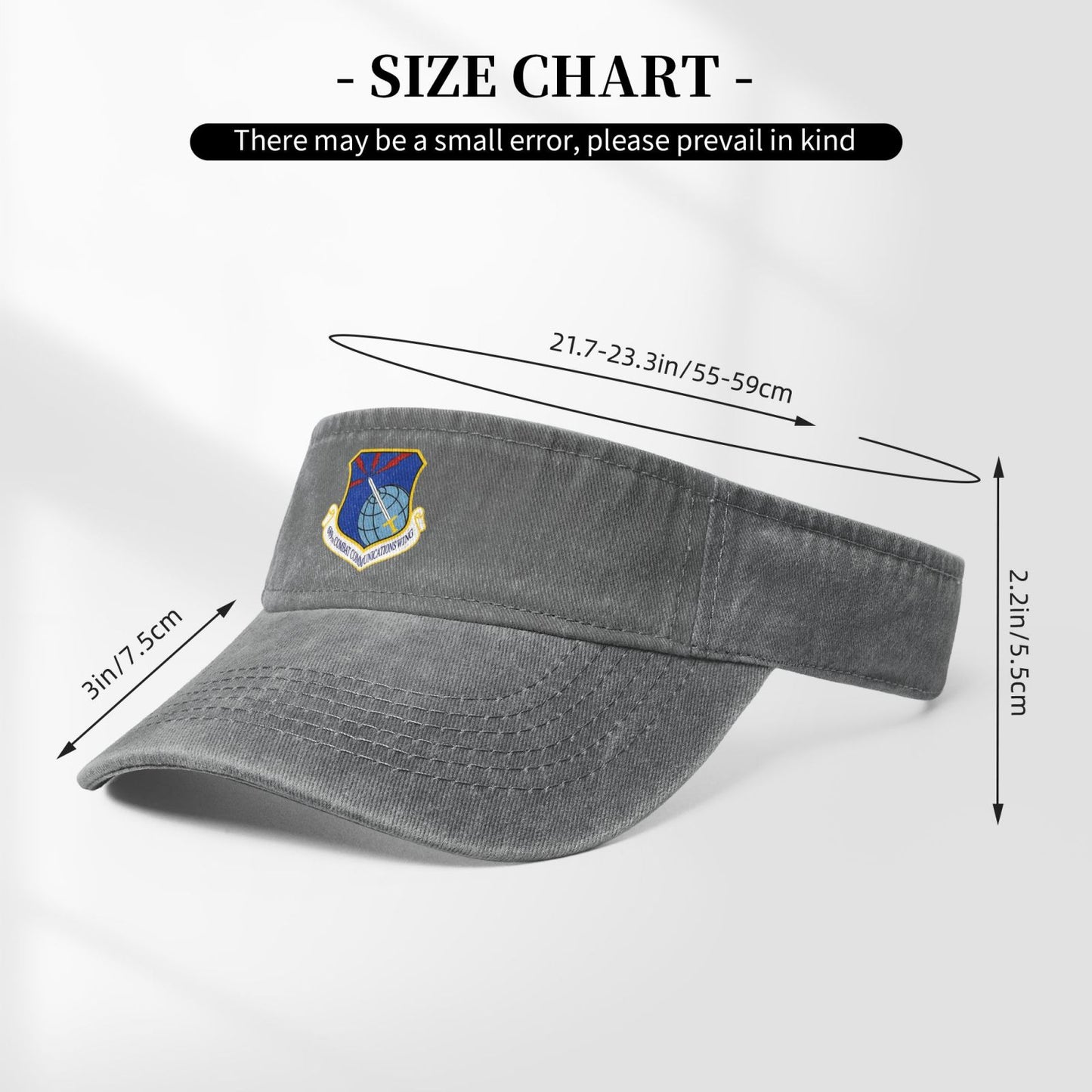 USAF-689 Combat Communications Wing Printing adjustable Empty Top Baseball Sun Cap unisex outdoor sport hat veterans gift