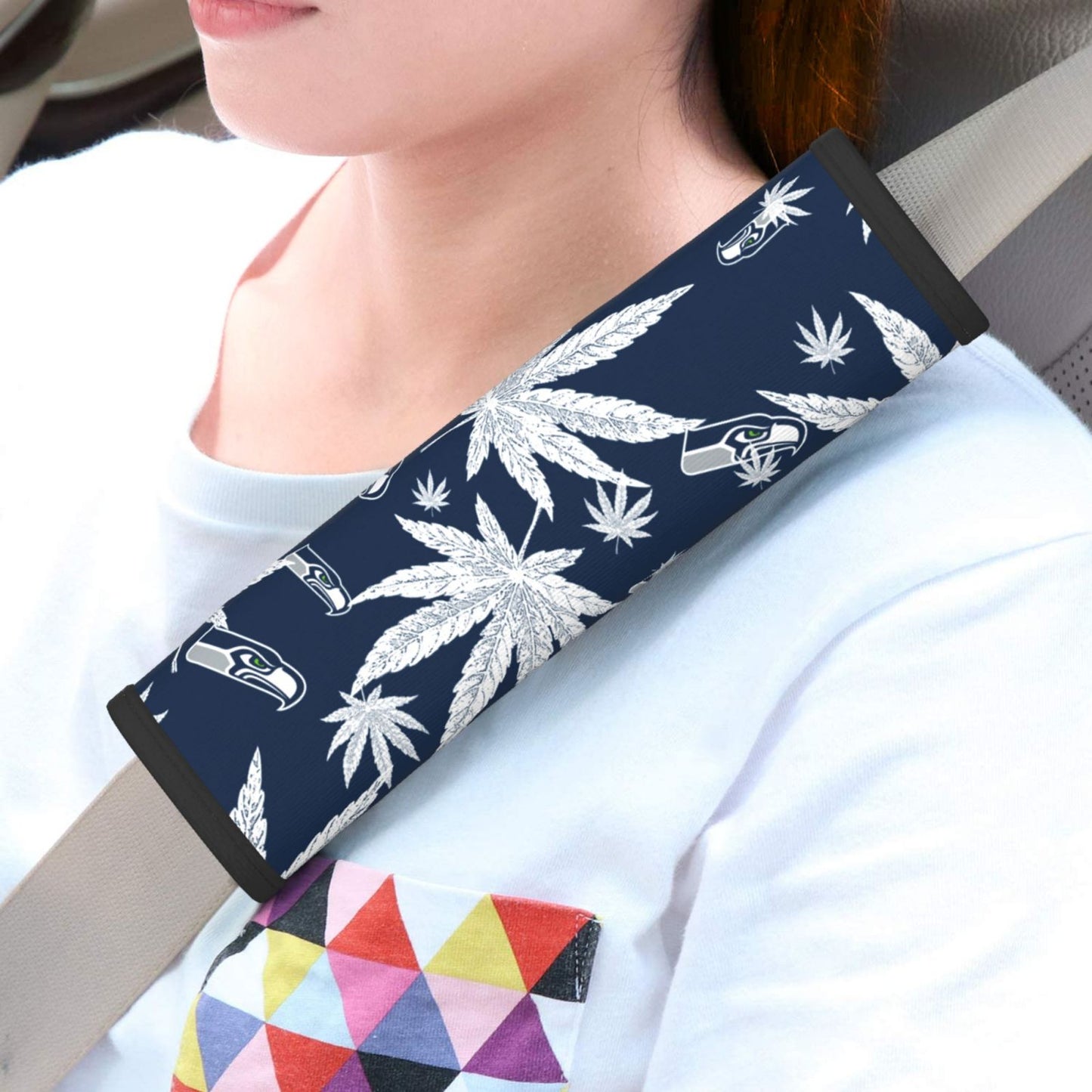 Seattle Seahawks Car seat belt protection cover Adult seat belt protection cover