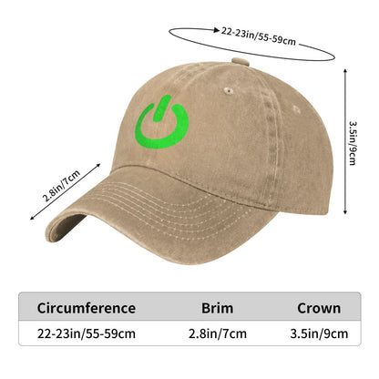 Glow In The Dark Power Printed unisex baseball cap adjustable cap outdoor sun hats trucker hat