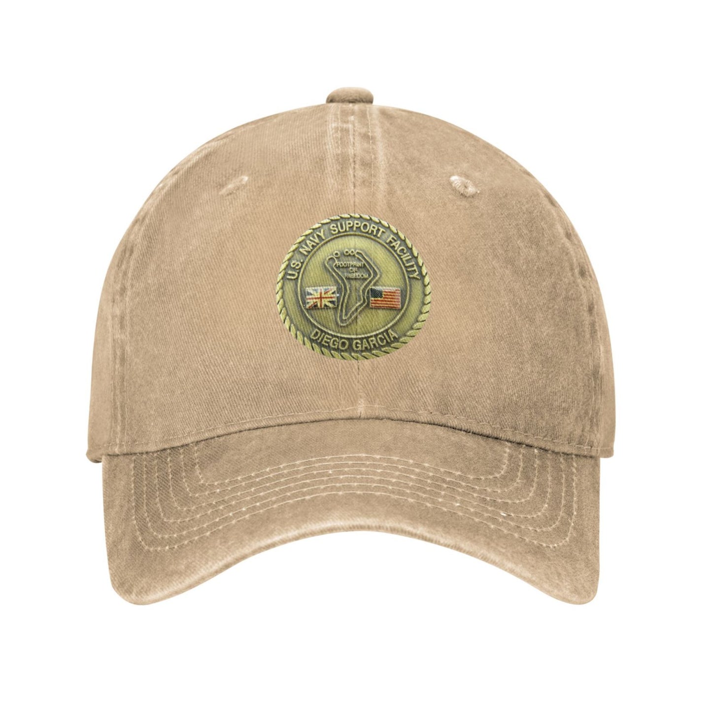 U.S. Navy Support Facility Diego Garcia Printed unisex baseball cap adjustable cap outdoor casual cap truck driver cap