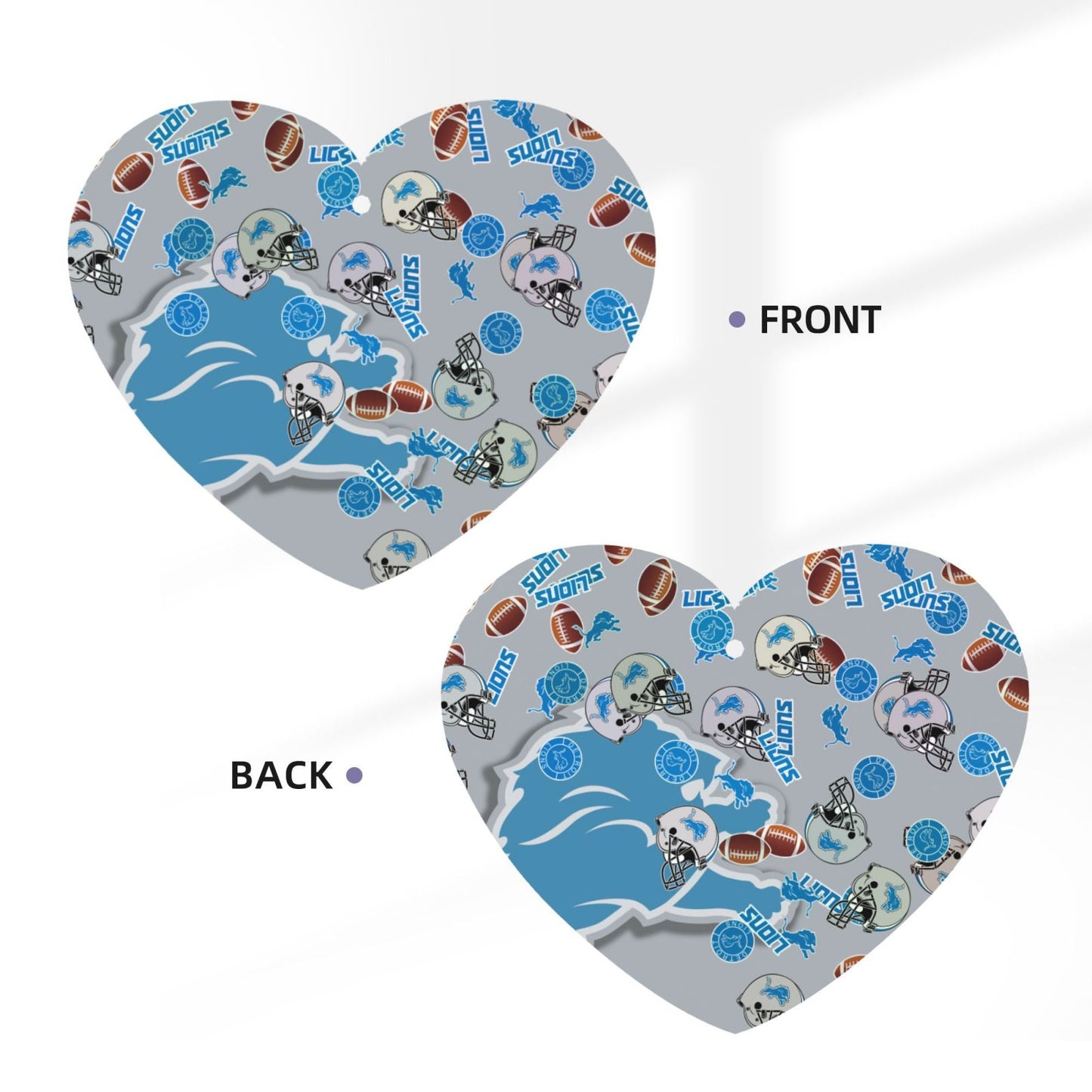 4-pcs Detroit Lions Car Air Fresheners Cards Set car aromatherapy tablets