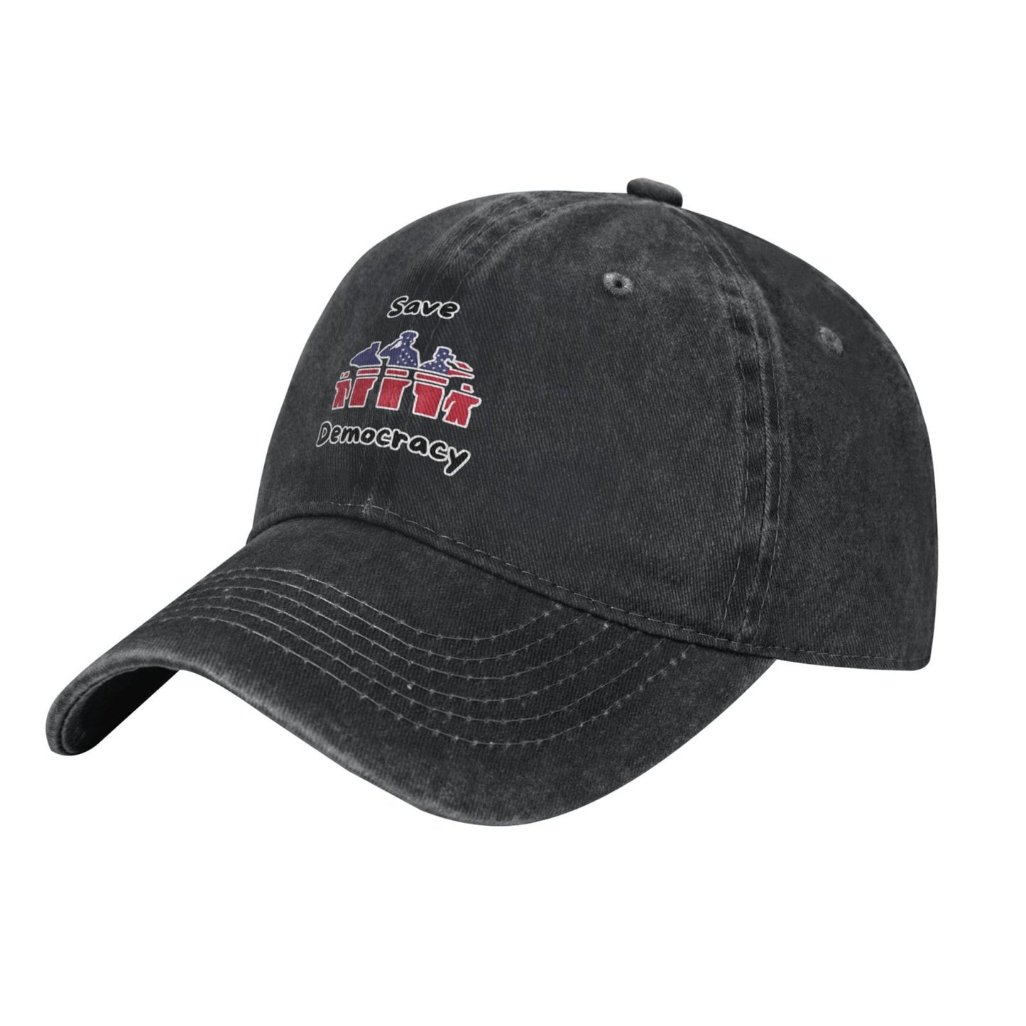 Save Democracy (3) Printed unisex baseball cap adjustable cap outdoor sun hats trucker hat