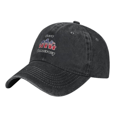 Save Democracy (3) Printed unisex baseball cap adjustable cap outdoor sun hats trucker hat