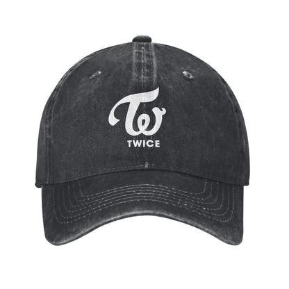 Logo Of TWICE Printed unisex baseball cap adjustable cap outdoor sun hats trucker hat