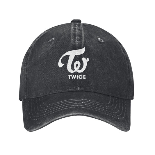 Logo Of TWICE Printed unisex baseball cap adjustable cap outdoor sun hats trucker hat