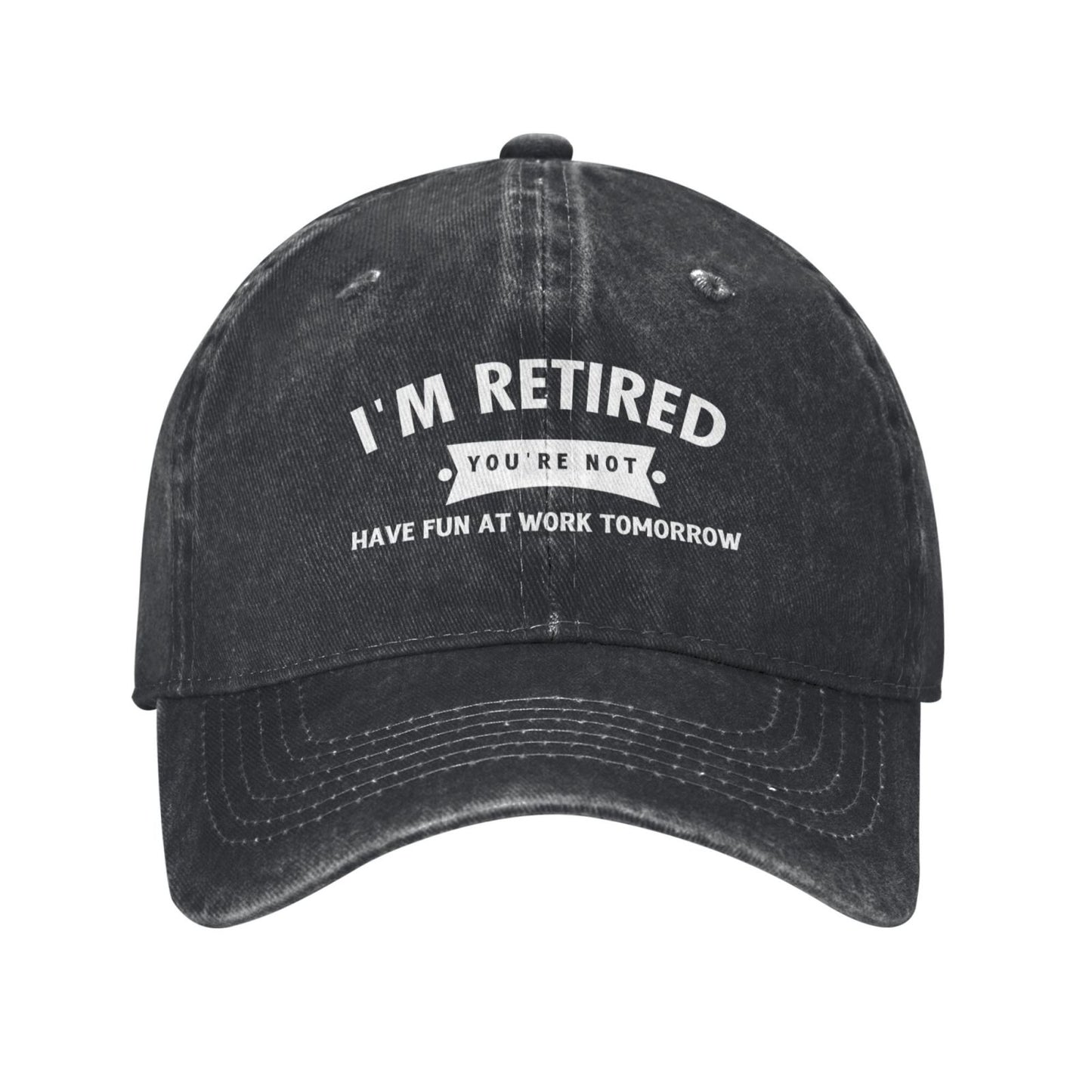 I'M RETIRED Printed unisex baseball cap adjustable cap outdoor sun hats trucker hat