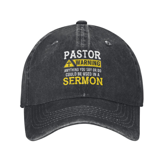 Pastor Magnet Warning Printed unisex baseball cap adjustable cap outdoor sun hats trucker hat