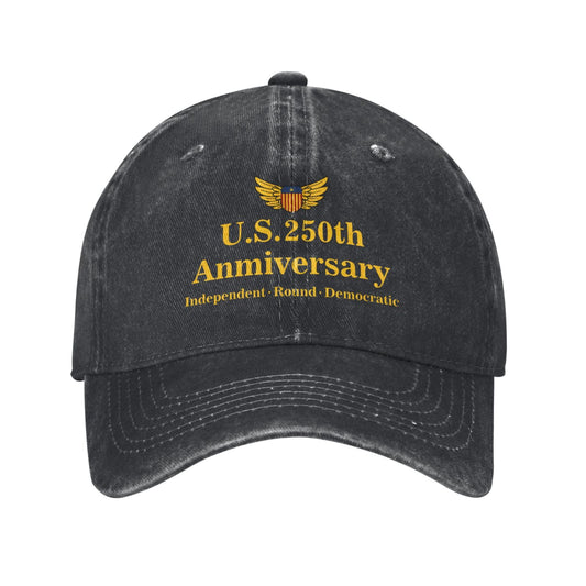 U.S. 250th Anniversary Printed unisex baseball cap outdoor hats adjustable cap trucker gift hat
