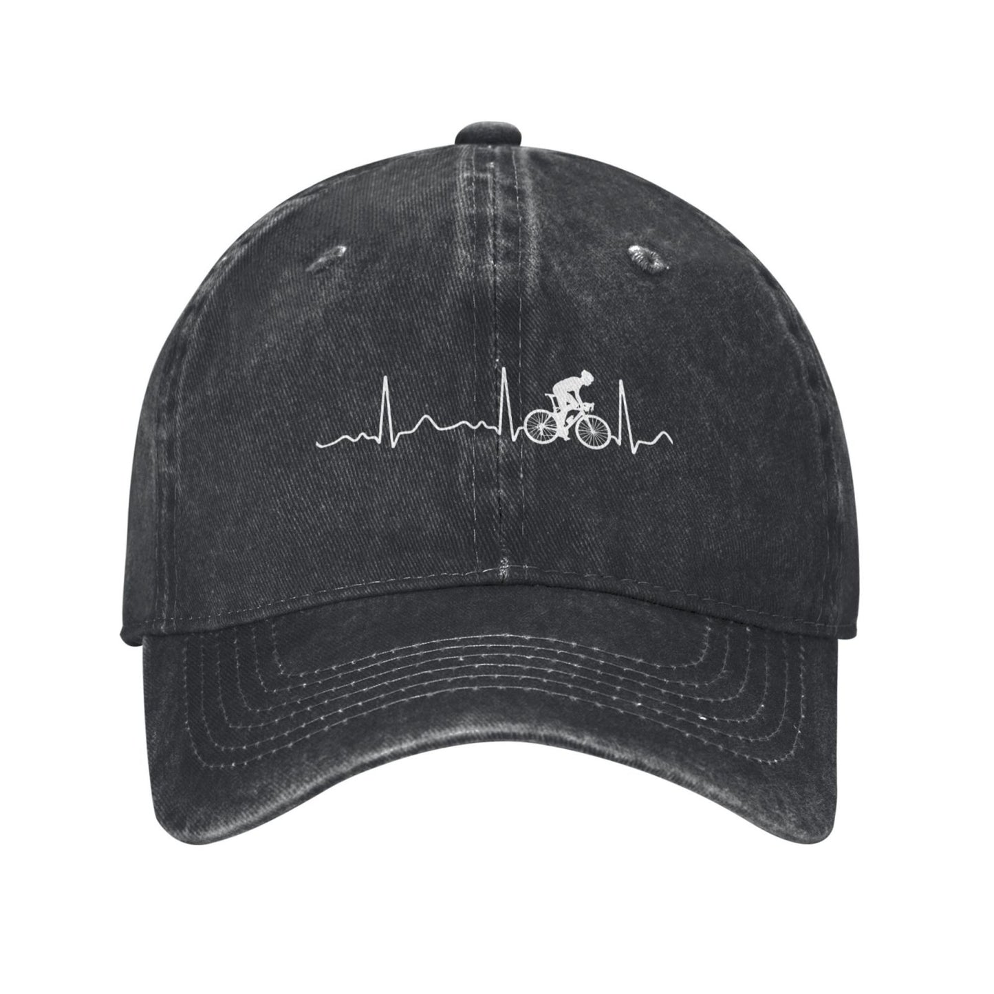 Cycling Pulse Heartbeat Printed unisex baseball cap adjustable cap outdoor sun hats trucker hat