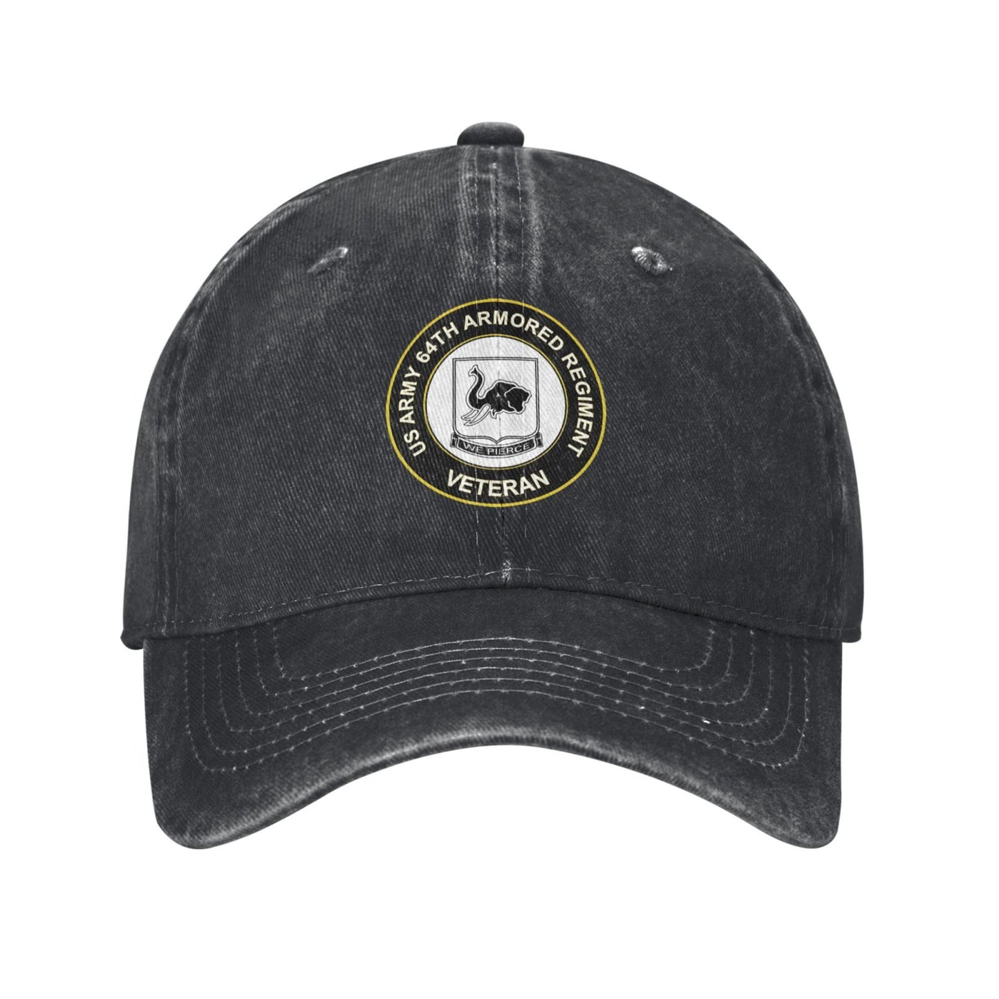 US Army 64th Armored Regiment Printed unisex baseball cap outdoor hats adjustable cap trucker gift hat