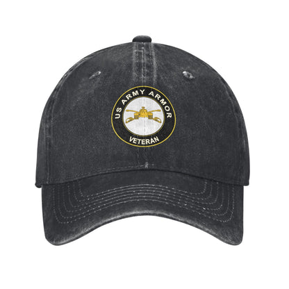 US Army Armor VETERAN Printed unisex baseball cap adjustable cap outdoor sun hats trucker hat