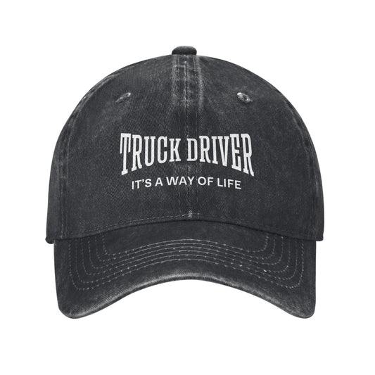 Truck Driver It's Way Of Life Printed unisex baseball cap adjustable cap outdoor trucker hat veterans Gifts