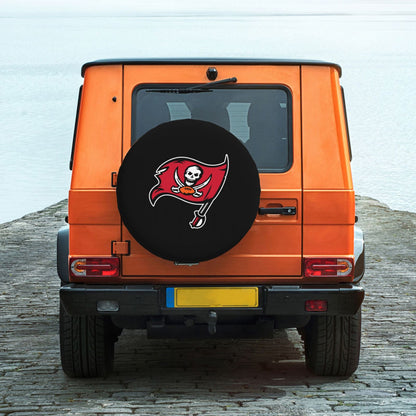 Tampa Bay Buccaneers Pumpkin Moon Halloween Printed Car Tire Cover Tire Dust Cover