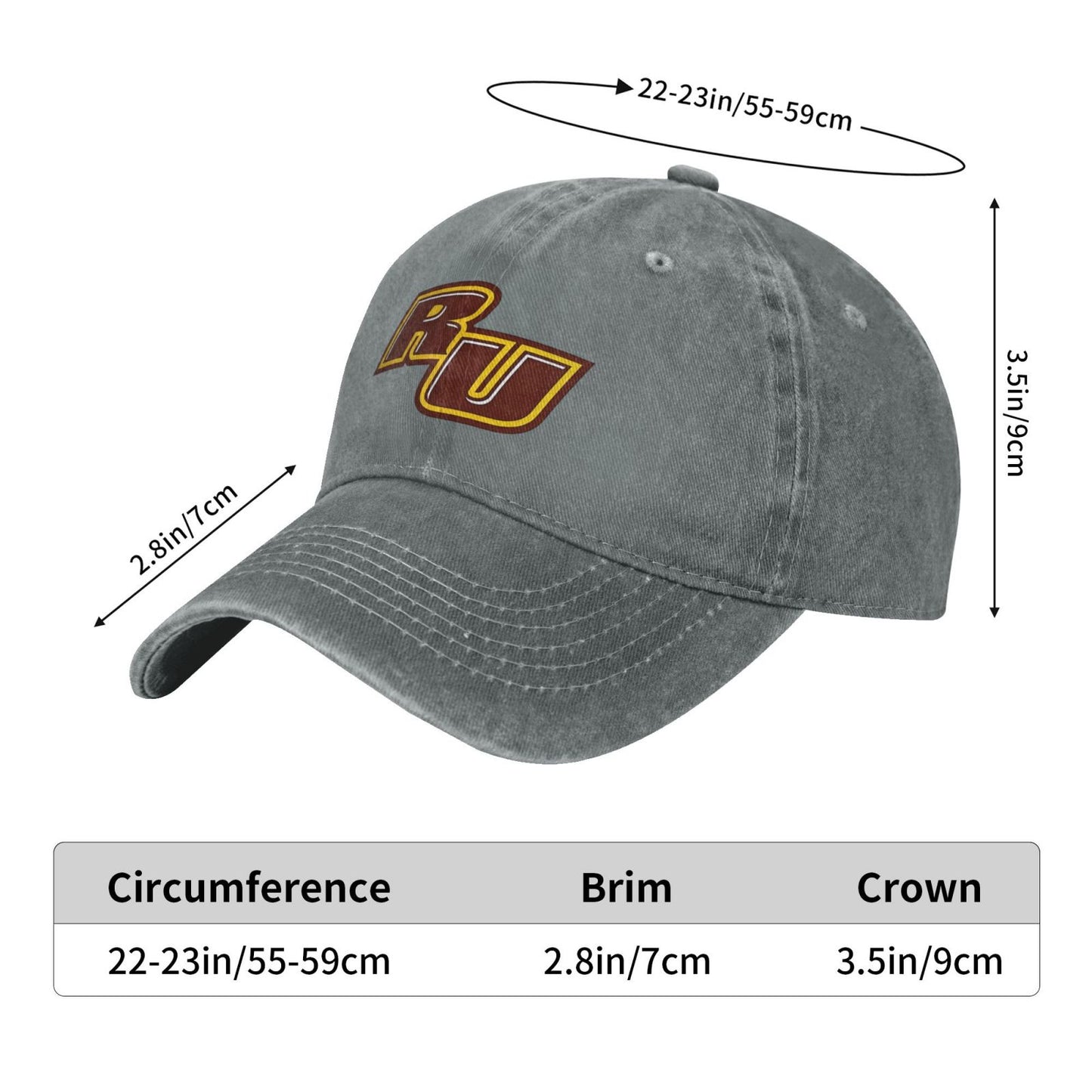 Rowan University Printed unisex baseball cap outdoor hats adjustable cap trucker gift hat