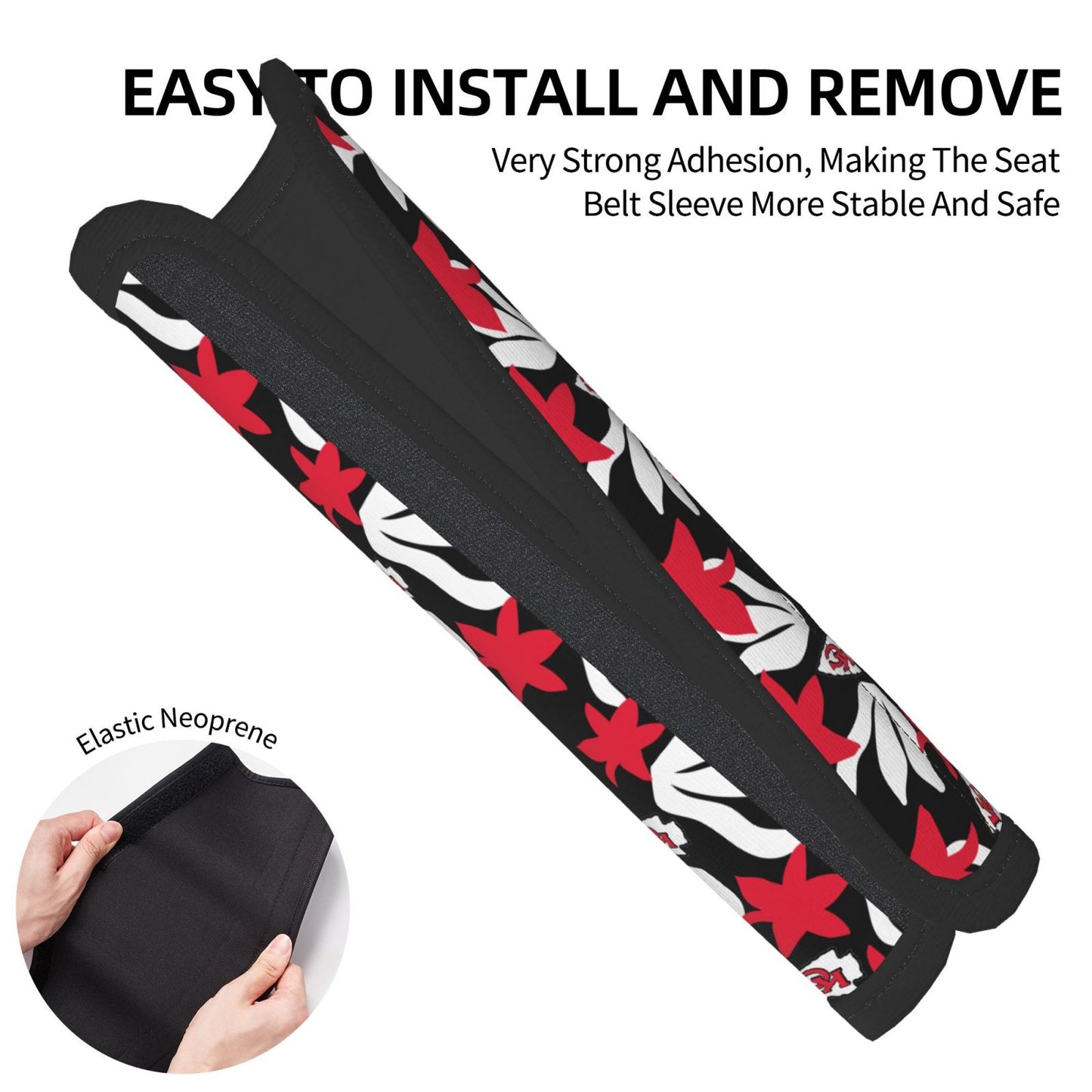 Kansas City Chiefs Car seat belt shoulder strap adult seat belt protective cover