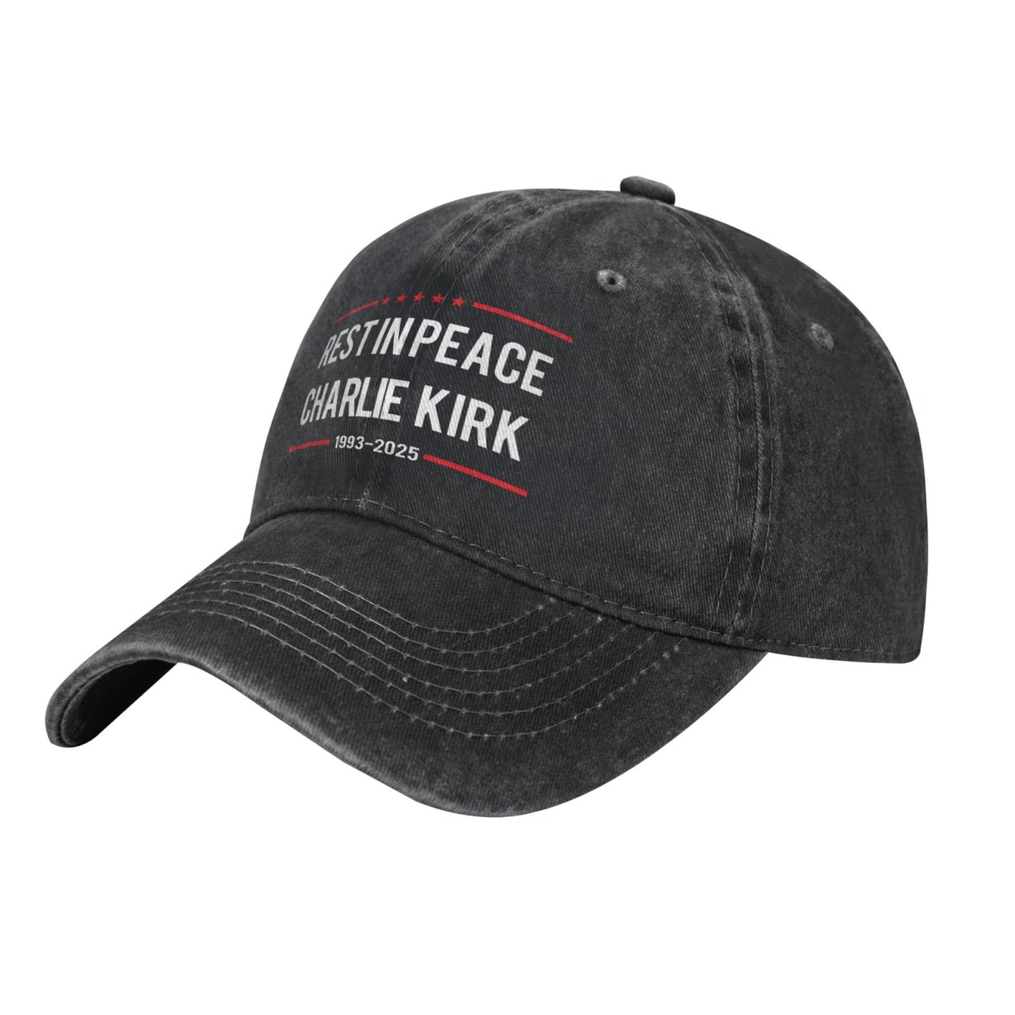 Rest In Peace Charlie Kirk 1993-2025 Printed unisex baseball cap outdoor hats adjustable cap trucker gift hat