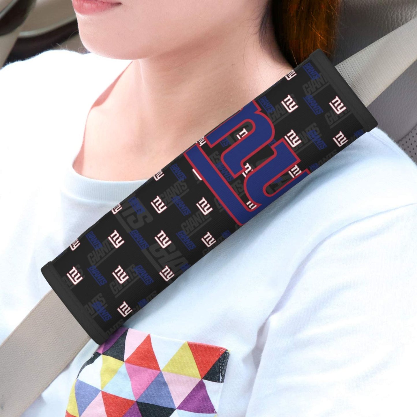 New York Giants personalized seat belt protective cover Car seat belt protective cover